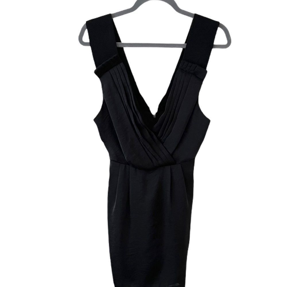 BCBGeneration Pleated Surplus Mini Dress Black 2